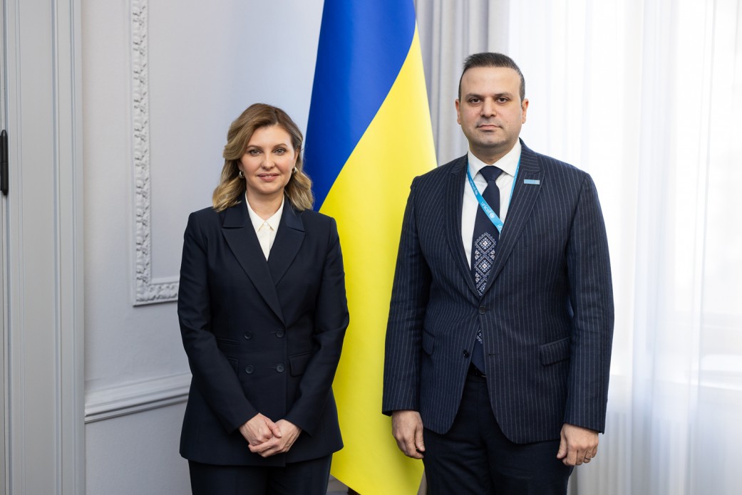 Перша леді провела зустріч із новим головою Представництва ЮНІСЕФ в Україні Муніром Мамедзаде